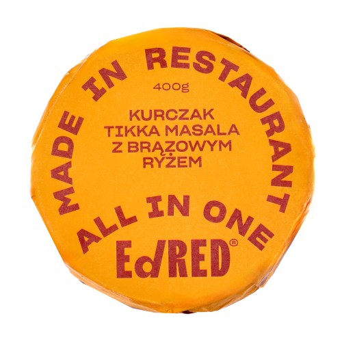Konserwa Ed Red All in One Kurczak tikka masala z brązowym ryżem 400 g- 59676 