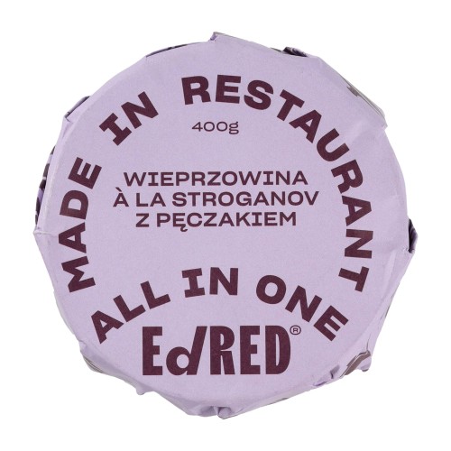 Konserwa Ed Red All in One Wieprzowina a la Stroganov z pęczakiem 400 g- 59678 