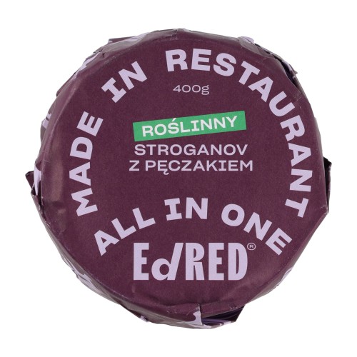 Konserwa Ed Red All in One Roślinny Stroganov z kaszą pęczak 400 g- 59679 