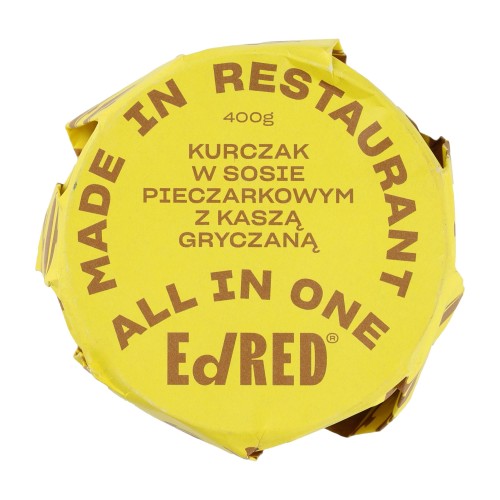 Konserwa Ed Red All in One Kurczak w sosie pieczarkowym z kaszą gryczaną 400 g- 59680 