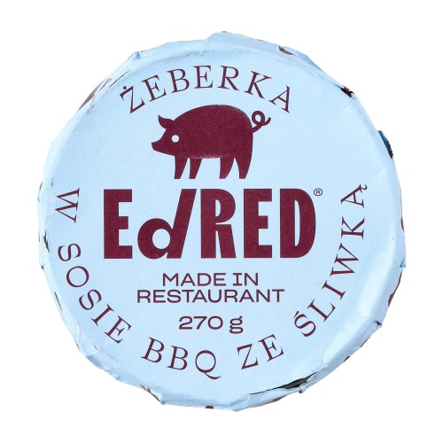 Konserwa Ed Red Originals Żeberka w sosie BBQ z śliwką 270 g- 59705 
