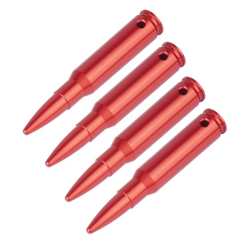 GunPany - Zbijaki do broni Snap Caps - .308 Win & .30-30 Win - Aluminium - 4 sztuki - Czerwone - SCSC-11-1 59752 