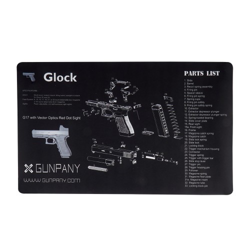 Gunpany - Mata do czyszczenia broni Glock Gun - Czarny - SCBM-02-1 59774 