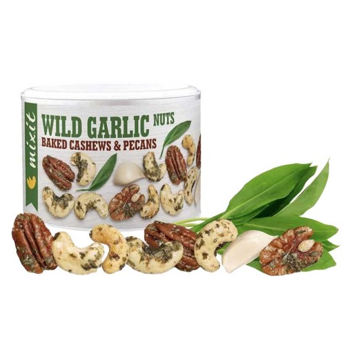 Pieczone orzechy z czosnkiem niedźwiedzim Mixit Wild Garlic Nuts 150 g- 59796 