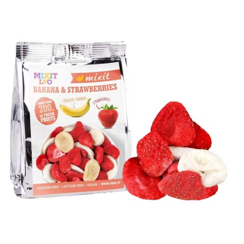 Chrupiący banan i truskawka Mixit 23 g- 59802 