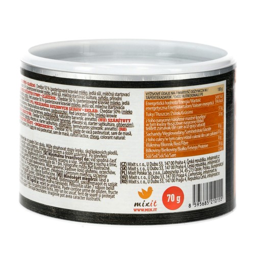 Chrupiący ser Mixit White Cheddar, Red Leicester 70 g-1 59823 