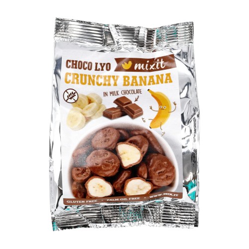 Chrupiące banany w czekoladzie Mixit do kieszeni 70 g- 59824 
