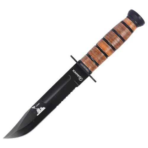 Nóż Martinez Albainox USMC wzór Ka-Bar Brown Leather, Black 3Cr13Mov (31762)-1 59843 