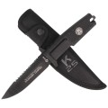 Nóż K25 RK-31910 Black Rubber, Black Titanium 7Cr17Mov-2 59853 