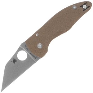 Nóż składany Spyderco Microjimbo Sprint Run Brown G10, Stonewashed CPM 15V by Michael Janich (C264GPBN15V)  EDC
