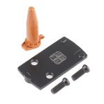 2BME - Płytka montażowa do Glock Slimline MOS 43X/48 dla Holosun 407K/507K - Czarna - 2BME038