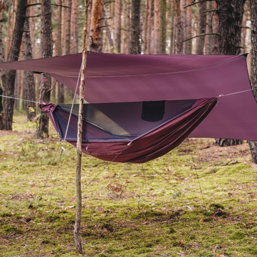 Hamak Lesovik Draka z zawieszeniem Sneka burgundy ron-1 59882 