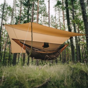 Hamak Lesovik Draka z zawieszeniem Sneka golden brown