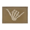 Naszywka GTG Skeleton Shaka Coyote Brown- 59895 