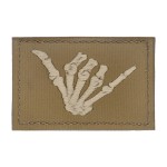 Naszywka GTG Skeleton Shaka Coyote Brown