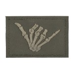 Naszywka GTG Skeleton Shaka Ranger Green