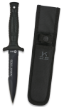 Nóż boot K25 Botero Black Rubber, Black Titanium 7Cr17Mov (31825)