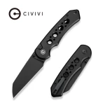 Nóż składany Civivi Pragma Prime Black Aluminium, Black Stonewashed 14C28N (C24067-1) EDC