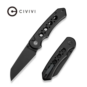 Nóż składany Civivi Pragma Prime Black Aluminium, Black Stonewashed 14C28N (C24067-1) EDC