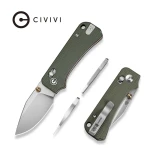 Nóż składany Civivi Baby Banter 2 TG Green G10, Satin 14C28N by Ben Petersen (C24074-1) EDC