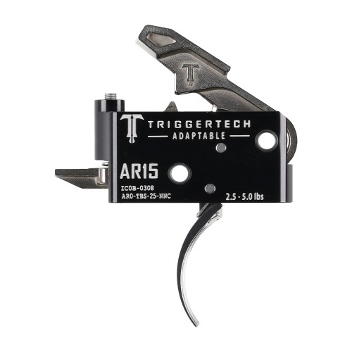Spust Triggertech AR15 Adaptable Stainless - język spustowy wygięty - Two Stage- 60010 