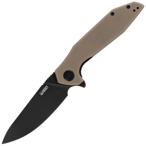 Nóż składany Kubey Nova Tan G10, Blackwashed D2 (KU117K)-1 60260 