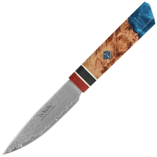 Nóż kuchenny Tokisu Petty Stabilized Wood/Epoxy, Damascus (17456)-1 60300 