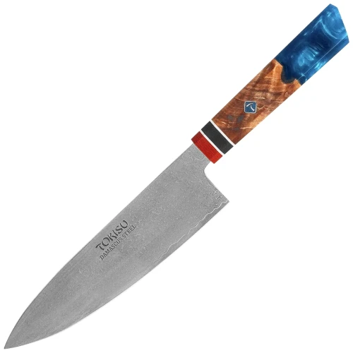 Nóż kuchenny Tokisu Gyuto Stabilized Wood/Epoxy, Damascus (17455)-1 60301 