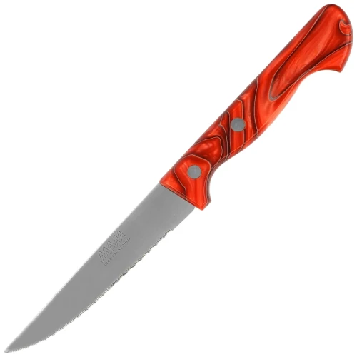 Nóż kuchenny MAM Steak 115 Red Metakrilat, Serrated Stainless Steel (4316)-1 60315 