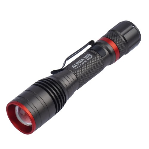 Falcon Eye - Latarka ręczna Alpha 125 - Strobe - Focus - 125 lm - Czarna - FHH0120-1 60332 