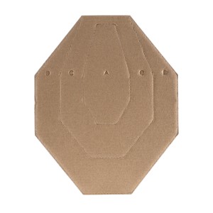 Tarcza kartonowa Range Solutions IPSC MINI połówki biało-brązowe 50 szt.