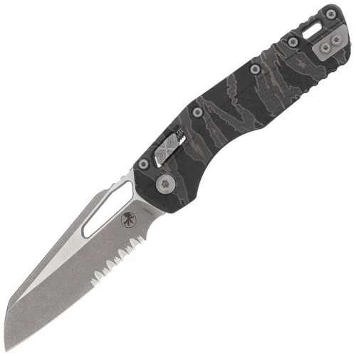Nóż składany Microtech MSI S/E Tiger Stripe Camo Tri-Grip Polymer, Apocalyptic P/S M390MK by Tony Marfione (210T-11APPMTSC)-1 60480 