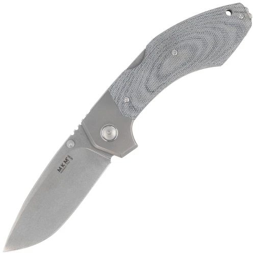 Nóż skladany MKM Hero Denim Canvas Micarta, Stonewashed M390 by Tommaso Rumici (MK HR-DCT)-1 60487 