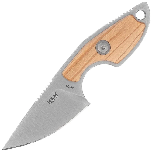 Nóż na szyje MKM Mikro 1 Olive Wood, Satin M390 by Jesper Voxnæs (MK MR01-O)-1 60492 