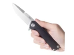 Nóż składany ANV Z100 BB Black GRN, Stonewashed Sleipner (ANVZ100-051)