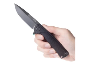 Nóż składany ANV Z100 BB Black GRN, Black DLC Sleipner (ANVZ100-052)