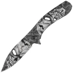 Nóż składany Martinez Albainox Skull 3D Aluminium, 3D Printed 3Cr13Mov (18477)