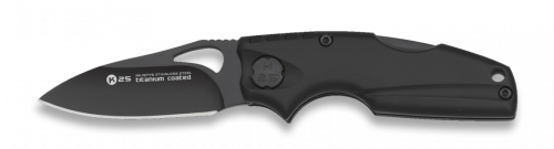 Nóż składany K25 Black Aluminium, Titanium 7Cr17Mov (18775)-1 60534 