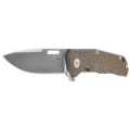 Nóż składany LionSteel Q4ttro Green Burlap Micarta/Titanium, Satin MagnaCut by Molletta (Q4 BGR)-2 60717 