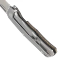 Nóż składany LionSteel Q4ttro Green Burlap Micarta/Titanium, Satin MagnaCut by Molletta (Q4 BGR)-5 60717 