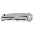 Nóż składany LionSteel Q4ttro Green Burlap Micarta/Titanium, Satin MagnaCut by Molletta (Q4 BGR)-8 60717 