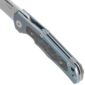 Nóż składany LionSteel Q4ttro Blue Titanium / Fat Carbon, Satin MagnaCut by Molletta (Q4 BL)-4 60718 