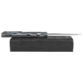 Nóż składany LionSteel Q4ttro Blue Titanium / Fat Carbon, Satin MagnaCut by Molletta (Q4 BL)-9 60718 