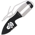 Nóż na szyję Martinez Albainox Skull Neck Knife White Cord, Black 3Cr13Mov (32450)-1 60722 