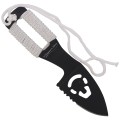 Nóż na szyję Martinez Albainox Skull Neck Knife White Cord, Black 3Cr13Mov (32450)-3 60722 