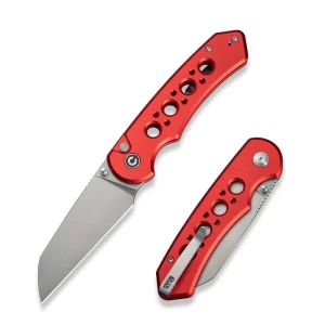 Nóż składany Civivi Pragma Prime Red Aluminium, Stonewashed 14C28N (C24067-2) EDC 