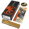 Nóż automatyczny OTF Microtech Combat Troodon D/E Gen III Tan Aluminium, Stonewashed M390MK by Tony Marfione (1142-10TA)-3 60744 