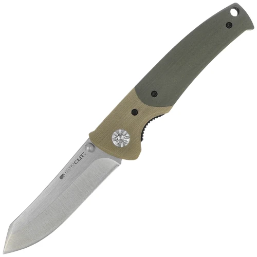Nóż składany Tecnocut TCN6526TG-S - Green/Khaki G10, Satin 440-1 60751 