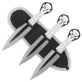 Noże do rzucania Martinez Albainox Skulls Set 3 szt White Cord, Satin 3Cr13Mov (32453)-1 60765 