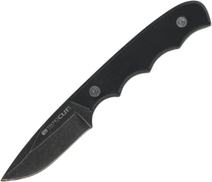 Nóż na szyję Tecnocut TCN3418 Neck Knife - Black G10, Black Stonewashed 440